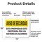 Signmission Facility Protected By Alarm Spanish OSHA Security Notice Sign, Plastic, 14in W x 10in L, 2PK OS-2PACK-SN-P-1014-L-11539 - alternate 3